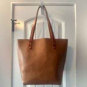 KMM Cognac Leather Tote Bag